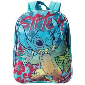 Disney Lilo & Stitch Backpack w/ Stitch by Fast Forward Full Size Book Bag 15"